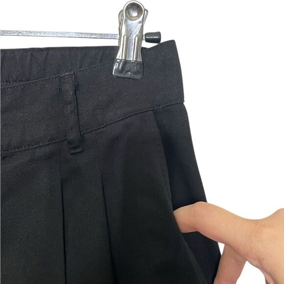 Big Bud Press Trousers Women’s XS Black High Rise Cotton Straight Leg Minimal - Picture 4 of 12